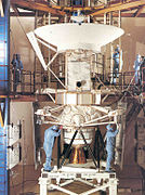Magellan and Inertial Upper Stage in the cargo bay of Space Shuttle Atlantis