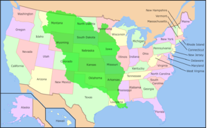Location of Louisiana Purchase