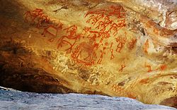 Bhimbetka rock painting