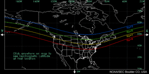 Kp map of North America