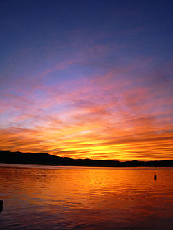 Sunset at Knysna (Western Cape, South Africa)