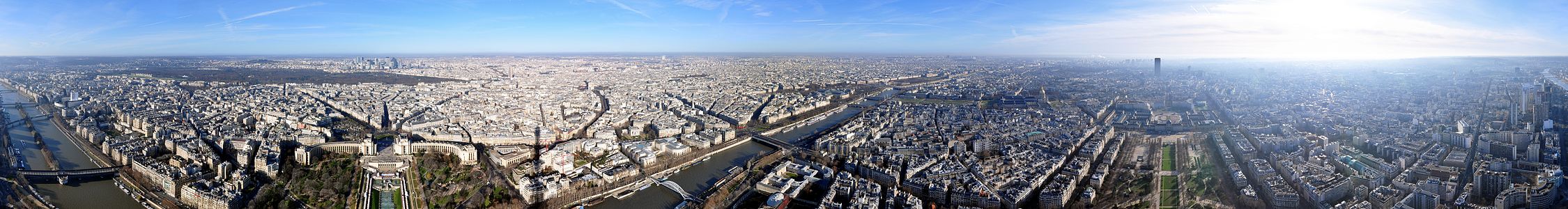 Panorama of Paris from the Tour Eiffel
