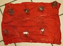 Contact shot from 1 .38 SP through folded cloth D.D. Teoli Jr..jpg