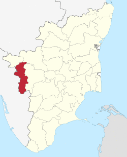 Location in Tamil Nadu, India