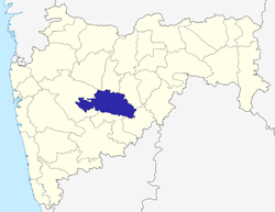 Location of Beed district in Maharashtra