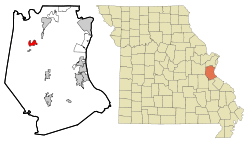 Location of Cedar Hill, Missouri