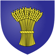 Azure, a garb Or.svg