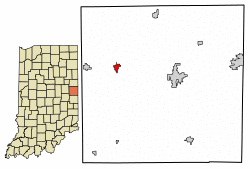Location of Farmland in Randolph County, Indiana.