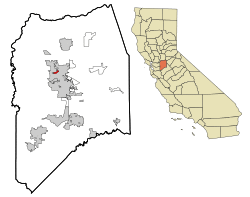 Location in San Joaquin County and the state of California