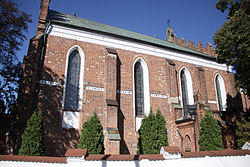 Gothic church of the Assumption in Szadek