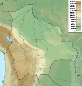 Map showing the location of Noel Kempff Mercado National Park