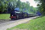 1618 and train leave Sharpthorne Tunnel, 1992 - geograph.org.uk - 1652832.jpg