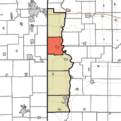 Location in Vermillion County