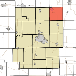 Map highlighting Turkey Creek Township, Kosciusko County, Indiana.svg