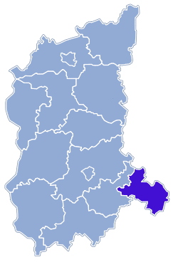 Location within the voivodeship