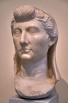 Marble female bust