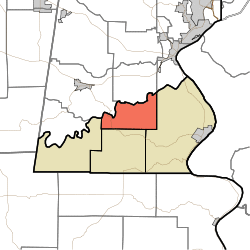 Location in Ohio County