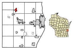 Location of Elkhart Lake in Sheboygan County, Wisconsin.