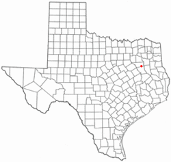 Location of Poynor, Texas