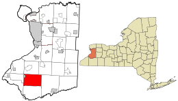 Location in Erie County and the state of New York.