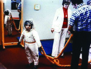 David Vetter, a child born in 1971 with severe combined immunodeficiency (SCID).