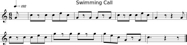 Swimming Call score