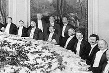 1915: New York City, a large banquet is held to honor the visit of Baron Eiichi Shibusawa - Presidents Theodore Roosevelt and William Howard Taft respectfully attend.