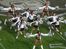 Raiderettes & Jr. Raiderettes at Falcons at Raiders 2008-11-02 2.JPG