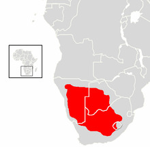 Xerus inauris range map.png