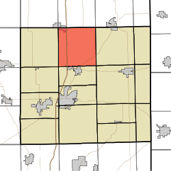 Location of Smithfield Township in DeKalb County