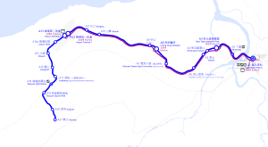 Taoyuan International Airport Access MRT System Map in operation.svg