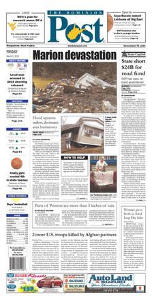 Dominion Post (Morgantown) front page.jpg