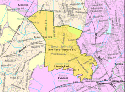 Census Bureau map of Lincoln Park, New Jersey