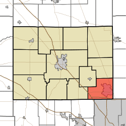 Location of Eagle Township in Boone County