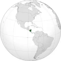 Location of Nicaragua