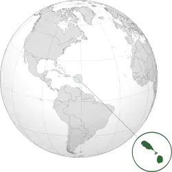 Location of Saint Kitts and Nevis
