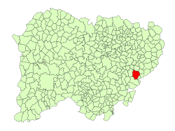 Location in Salamanca