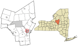 Location in Oneida County and the state of New York.