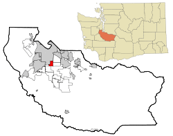 Location of Midland, Washington