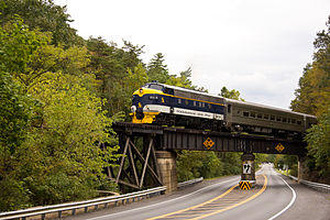 The Potomac Eagle Crosses WV Route 28 (6170081665).jpg