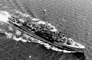 USS Kendall C. Campbell (DE-443) underway in the Atlantic Ocean on 16 August 1944 (80-G-245429).jpg