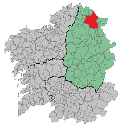 Location of Foz in Spain
