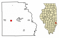 Location of Stoy in Crawford County, Illinois.