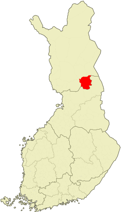 Location of Posio in Finland