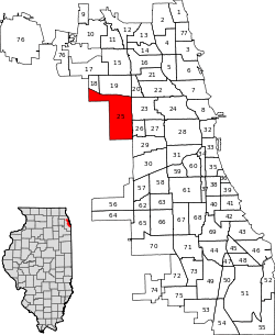 Location within the city of Chicago