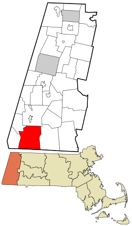 Location in Berkshire County and the state of Massachusetts.