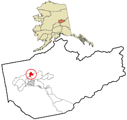 Location within Fairbanks North Star Borough and the state of Alaska