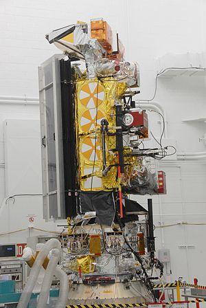 NOAA-N' satellite in Vandenberg AFB clean room.jpg