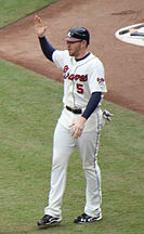 Freddie Freeman wearing the first alternate home uniform