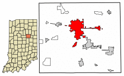 Location of Marion in Grant County